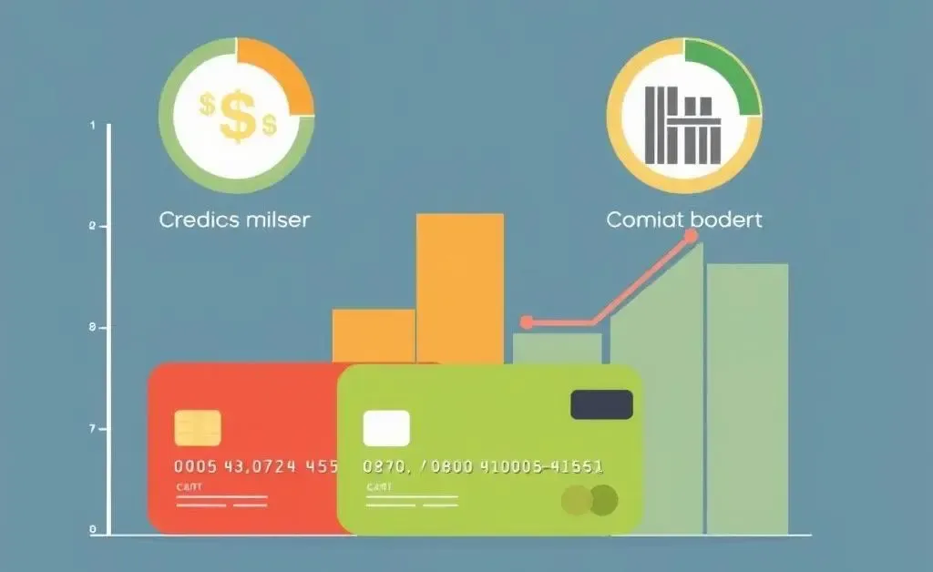 Illustration of budget analysis using credit cards