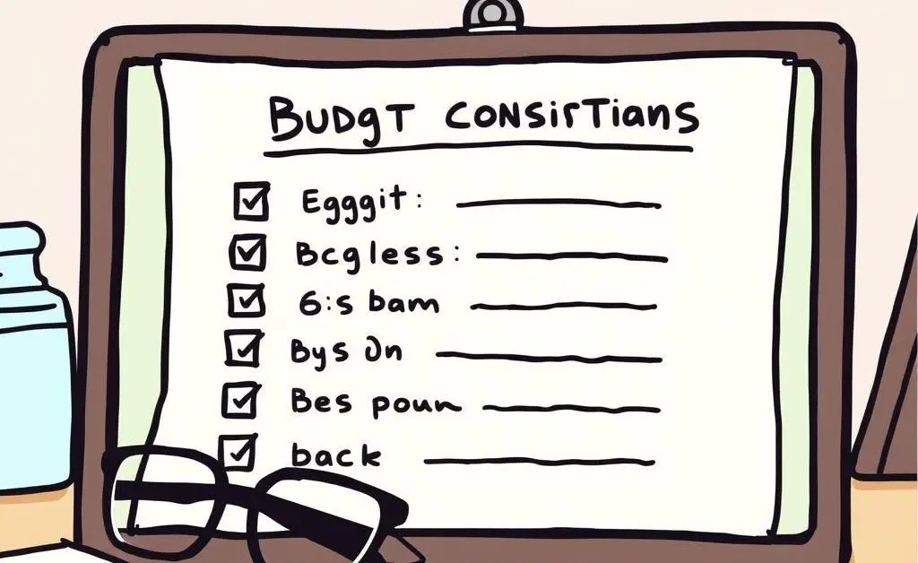 A checklist of budget considerations
