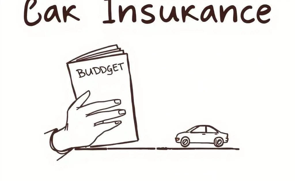 A person balancing a budget book and a car model