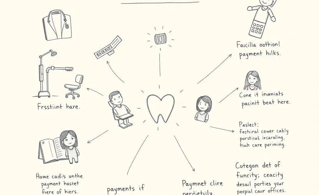 A chart showing dental care payment options.