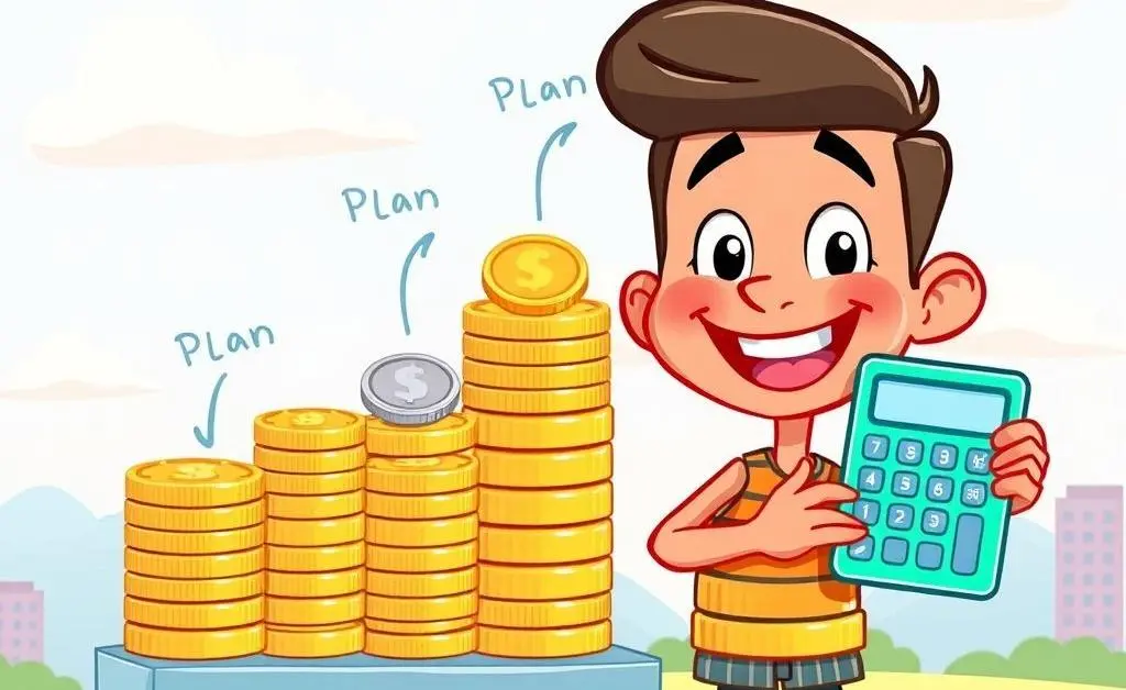A cartoon of budget planning for health insurance.