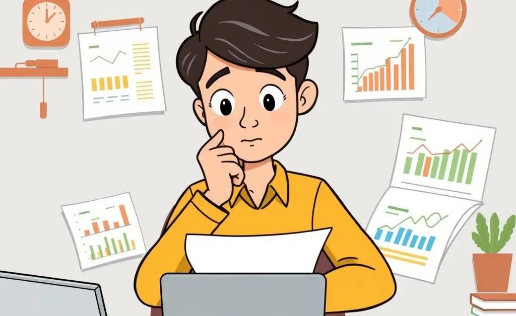 A person planning their budget on a desk