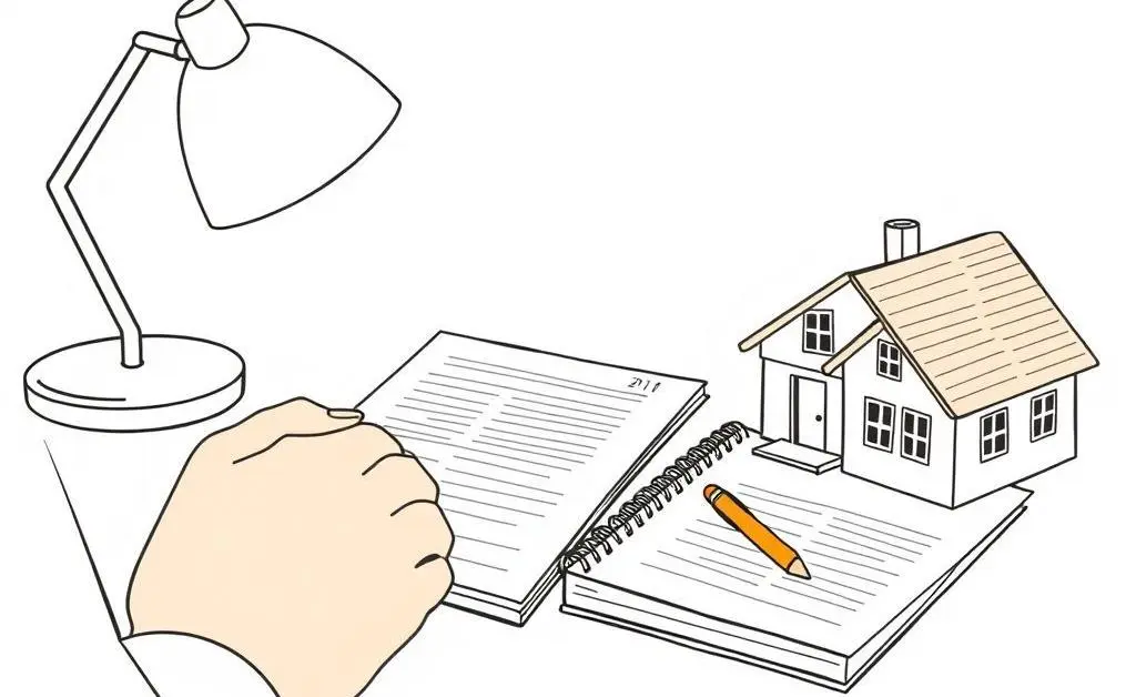 Illustration of budget planning for a mortgage