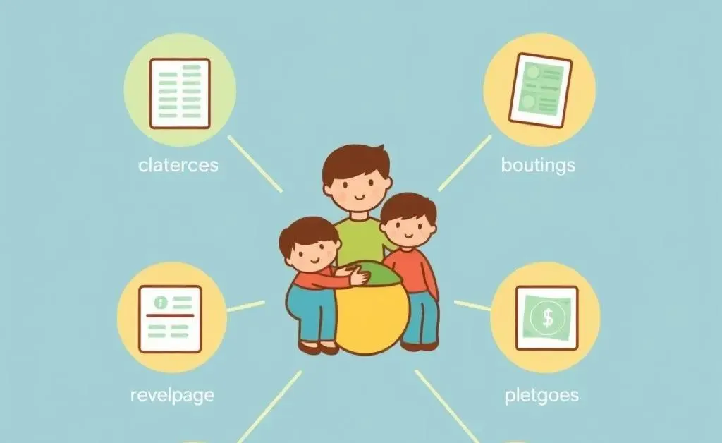 Infographic of family budget categories