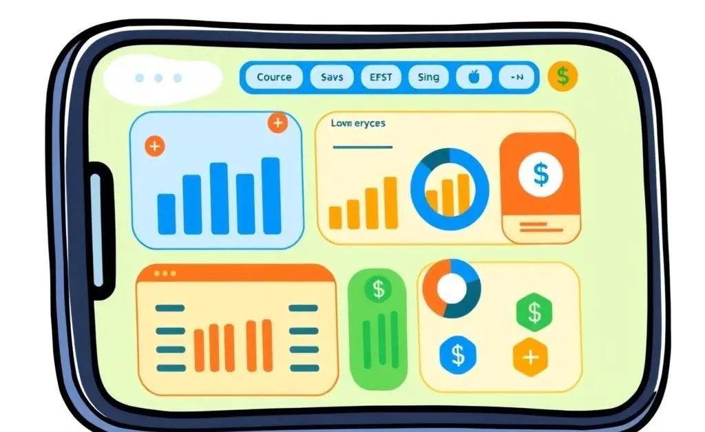 A smartphone displaying a budget-tracking app