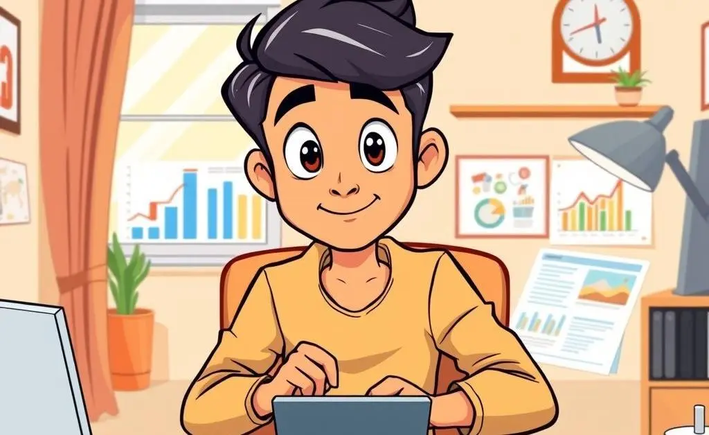 Person at a desk with a calculator and documents budgeting for a mortgage