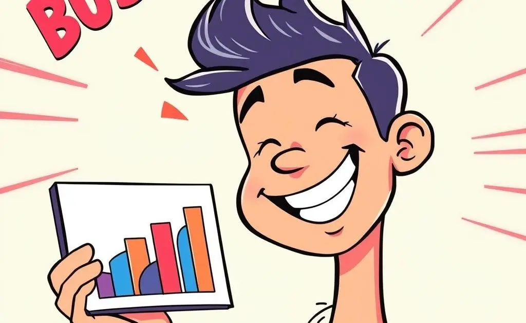 Person looking at a simplified budget chart