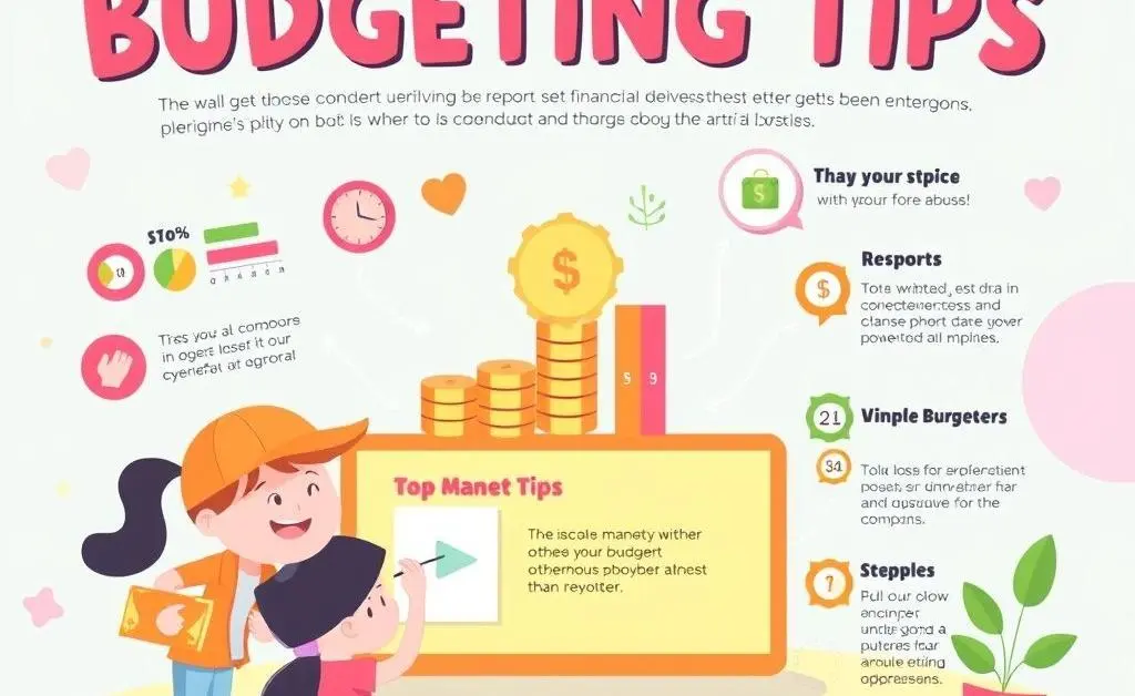 Infographic outlining effective budgeting tips