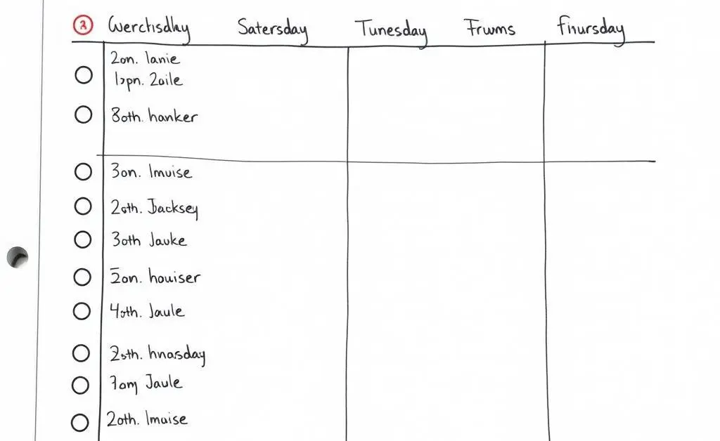 A planner highlighting key financial planning dates