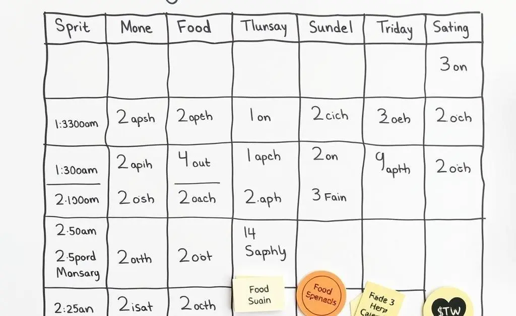 A calendar with payment reminders marked.