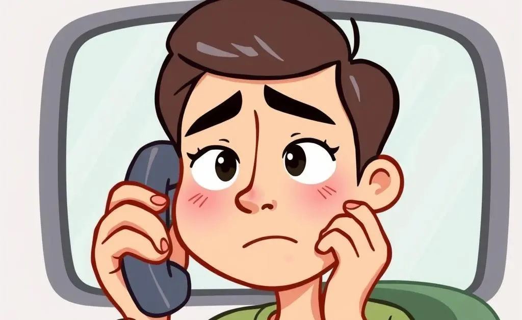 Person calling their insurance company after an accident