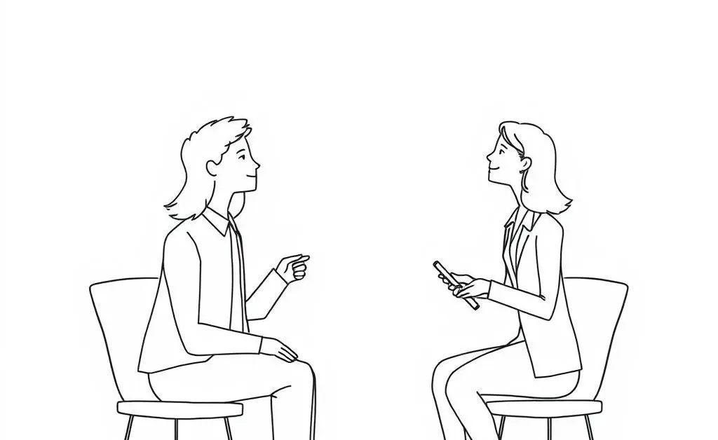 Buyer and real estate agent in a calm conversation