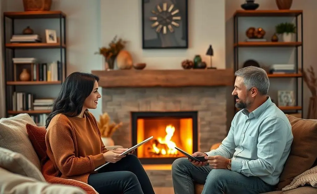 Relaxed conversation about investments