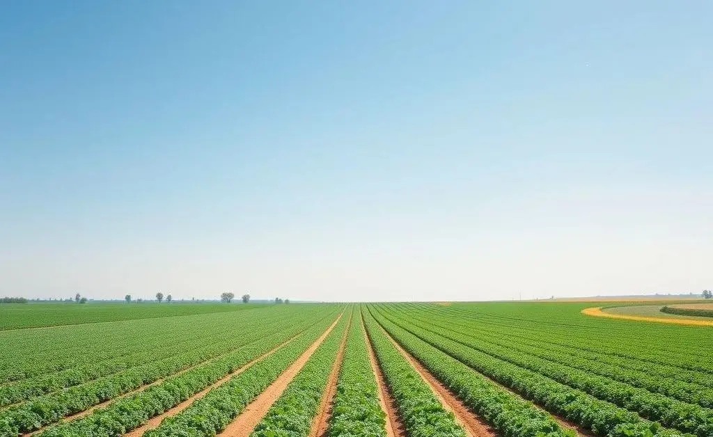Serene farm landscape symbolizing calm investing
