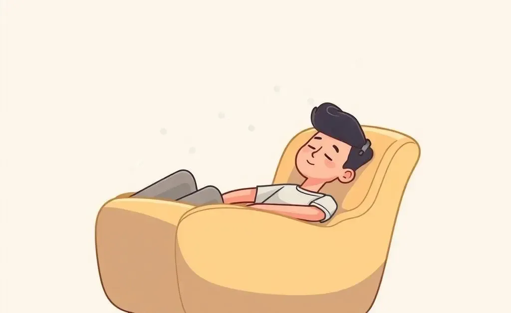 Relaxed person with a stock graph in the background