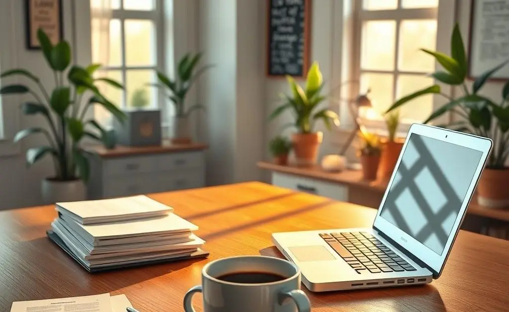 A serene setting symbolizing thoughtful financial planning