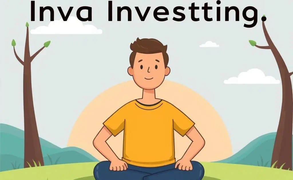 Person calmly embracing their investment strategy
