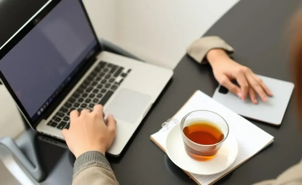 Person managing real estate investment calmly