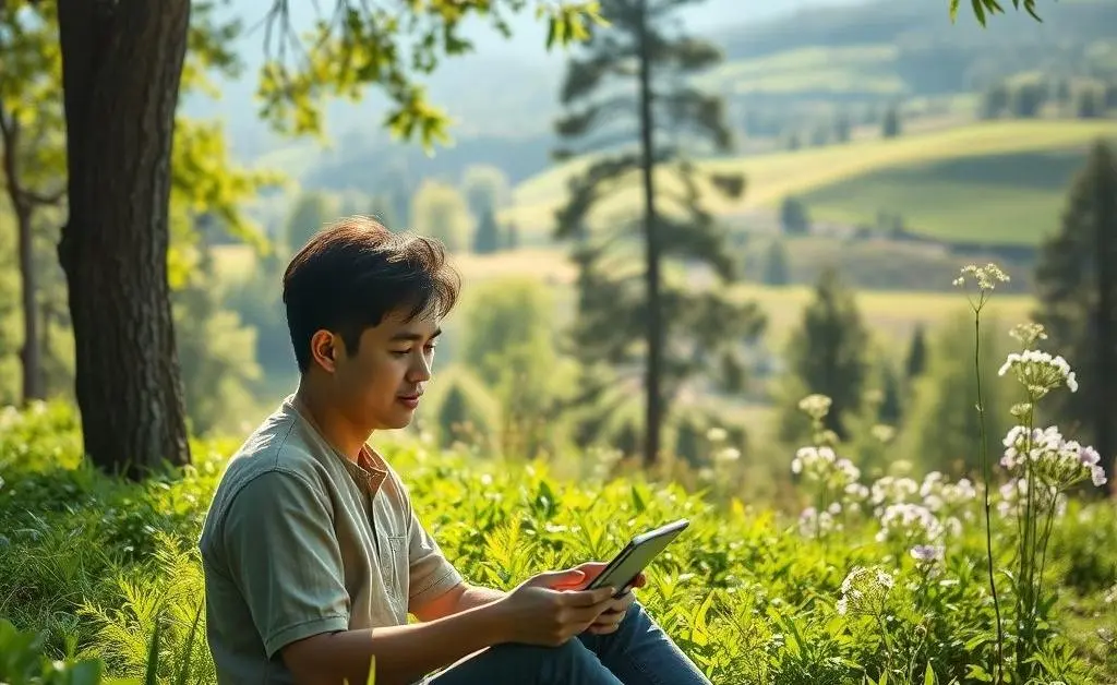 Person reviewing investment options on a tablet