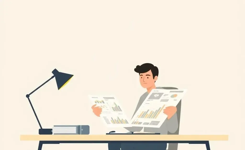 A serene person understanding investment maps.