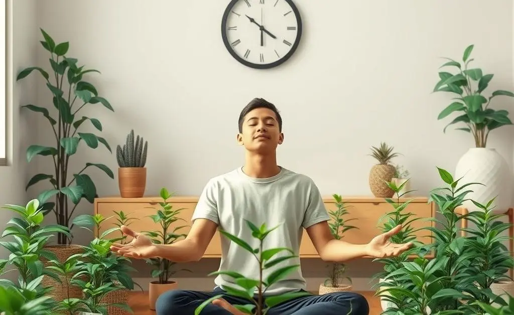Relaxing scene symbolizing calm investing