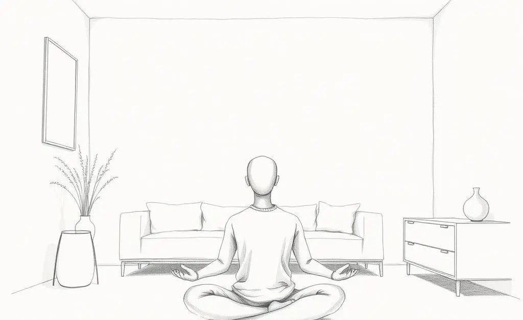 A calming setting for meditation.