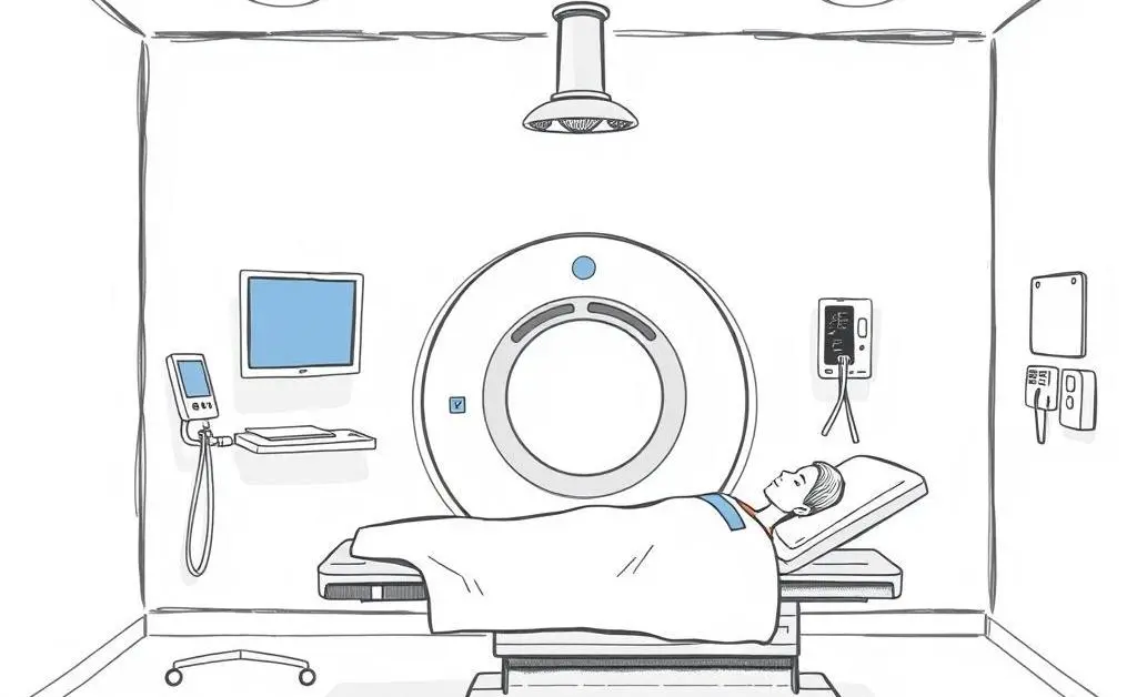 Patient calmly waiting for a scan