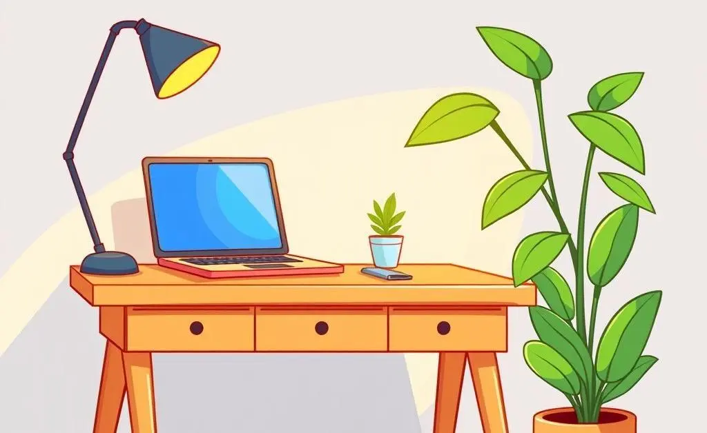 A simple home office setup