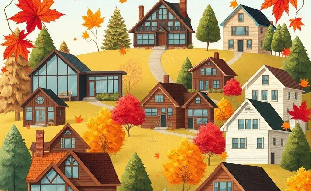 Different styles of Canadian homes