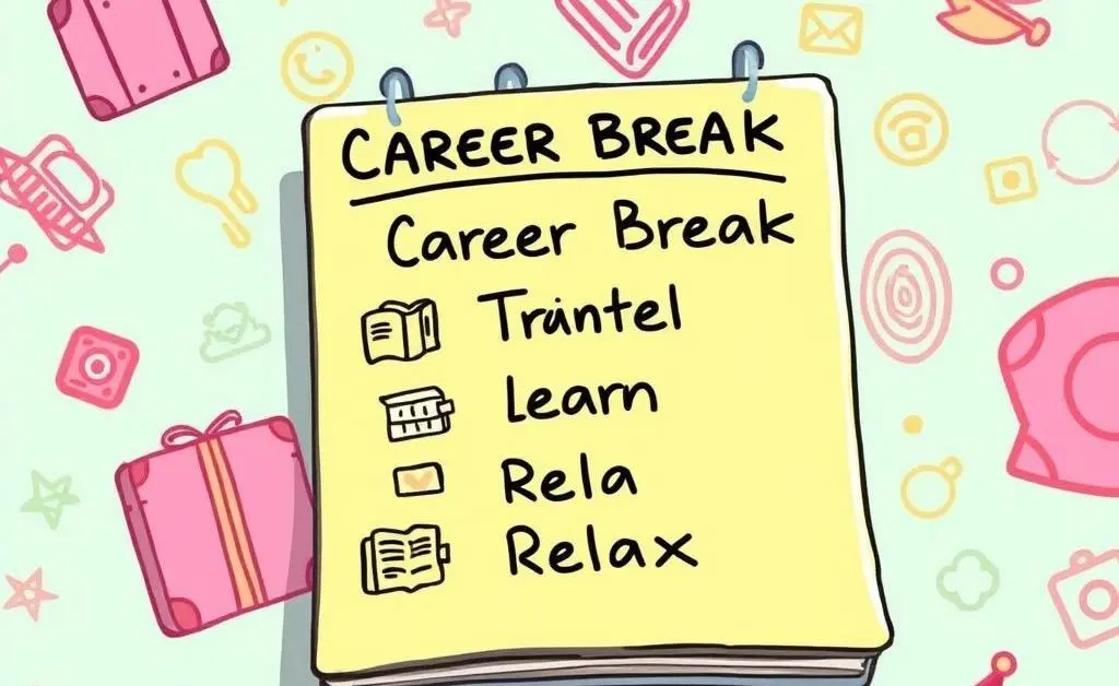 Checklist of career break goals