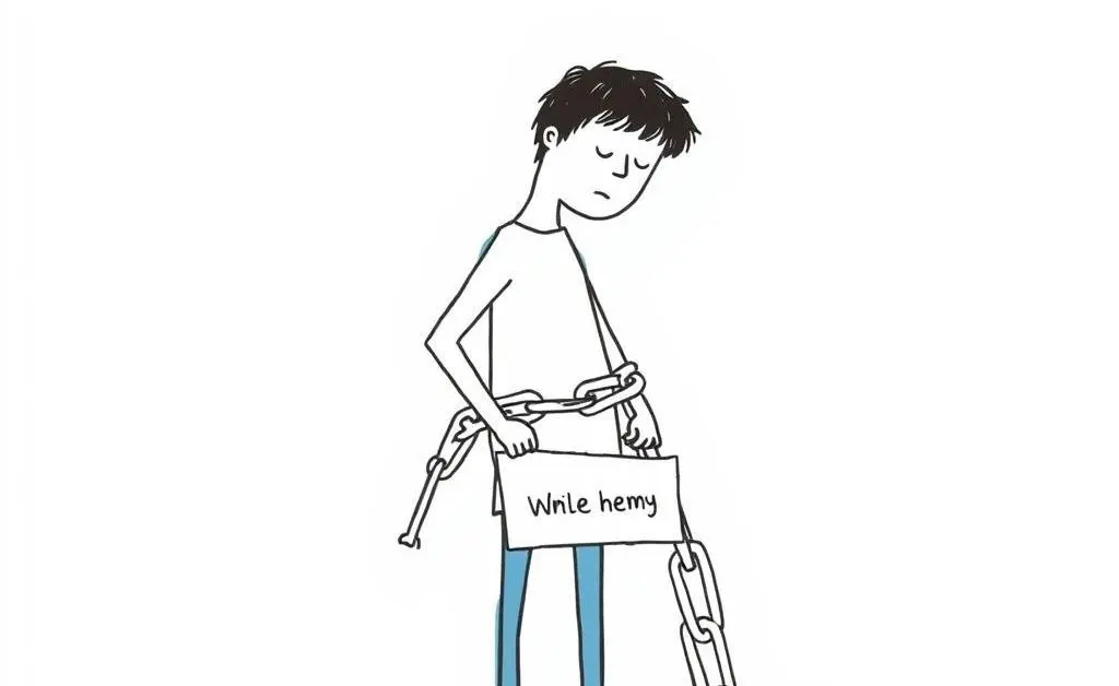 Image showing a person weighed down by student loan debt