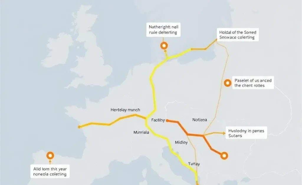 A modern, clean map showing various paths and routes, representing navigating new insurance rules.