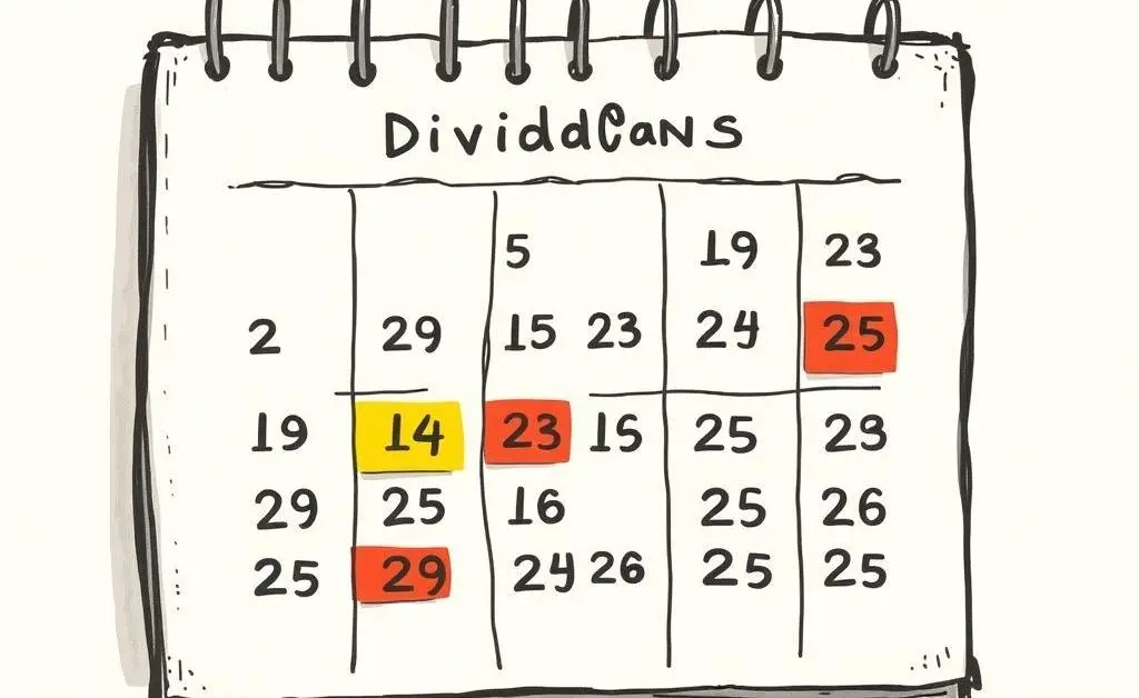 Checking a calendar for dividend payout dates