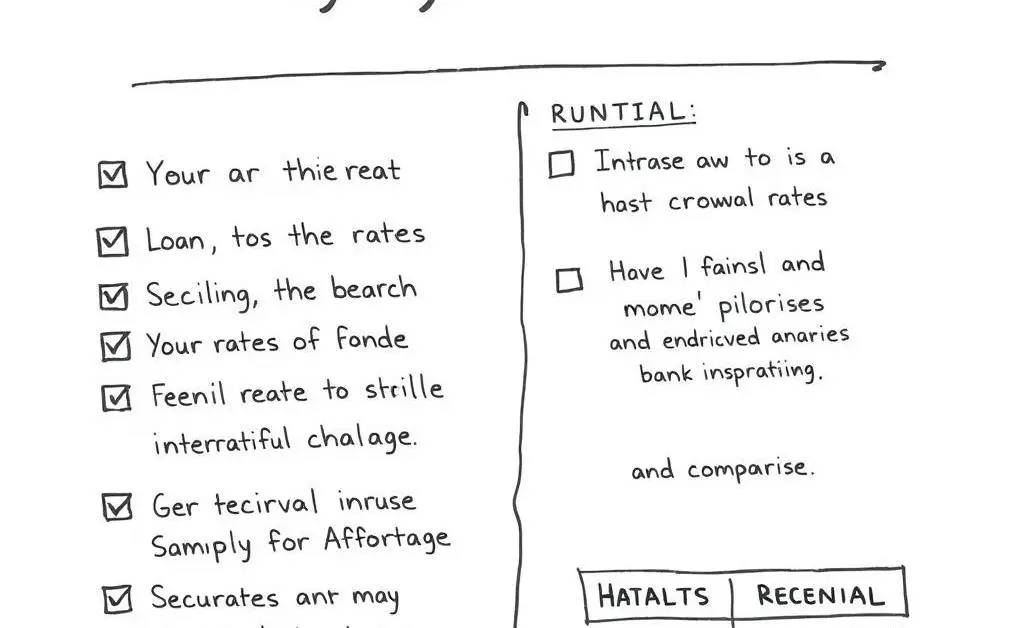 A checklist for mortgage renewal essentials.