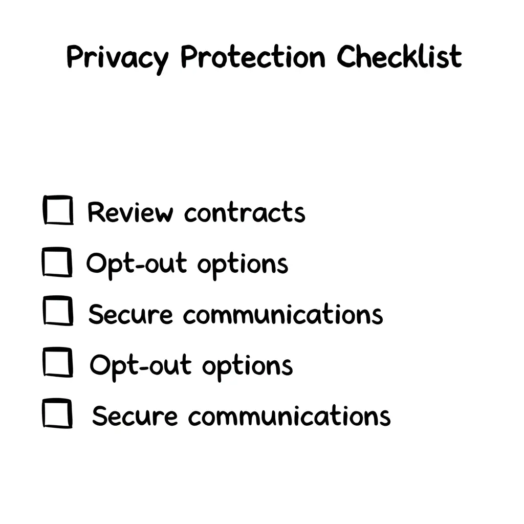 A checklist for protecting your privacy in real estate.