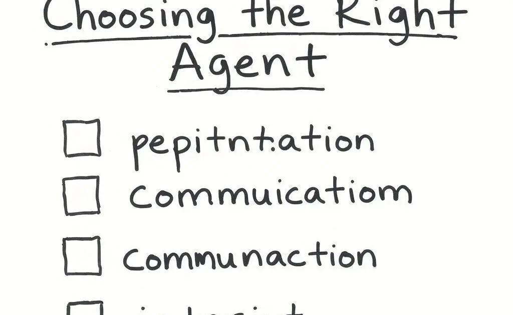 Checklist on choosing the right agent