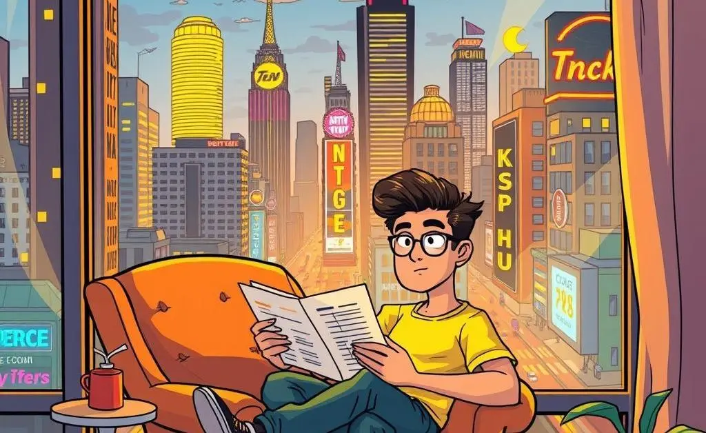 Person contemplating budget in a city setting.