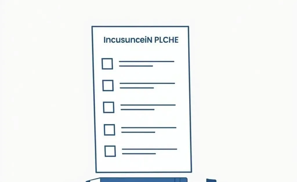Minimalist image of a checklist with steps and a pen