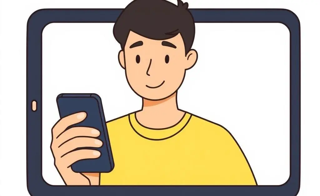 Person using a smartphone to file an insurance claim.