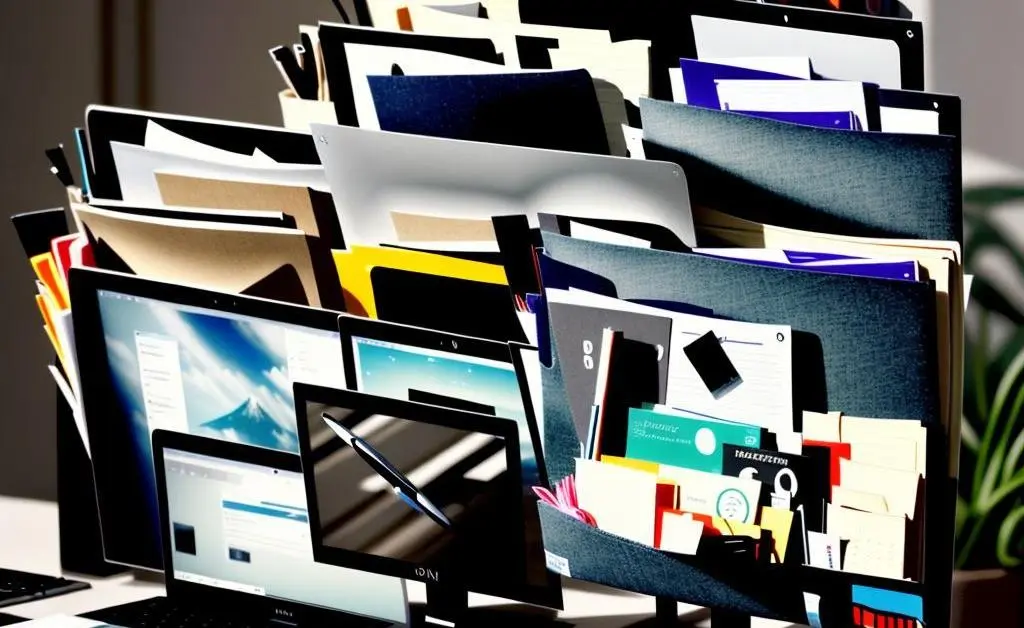 A tidy desktop screen with organized folders, devoid of clutter and distractions.