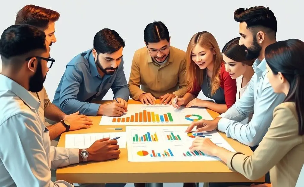 A group planning investments with graphs