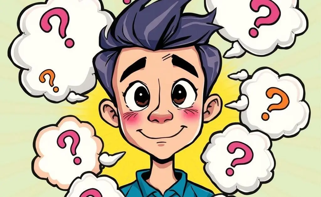 A person with a light bulb over their head, surrounded by whispering comic bubbles labeled Discounts