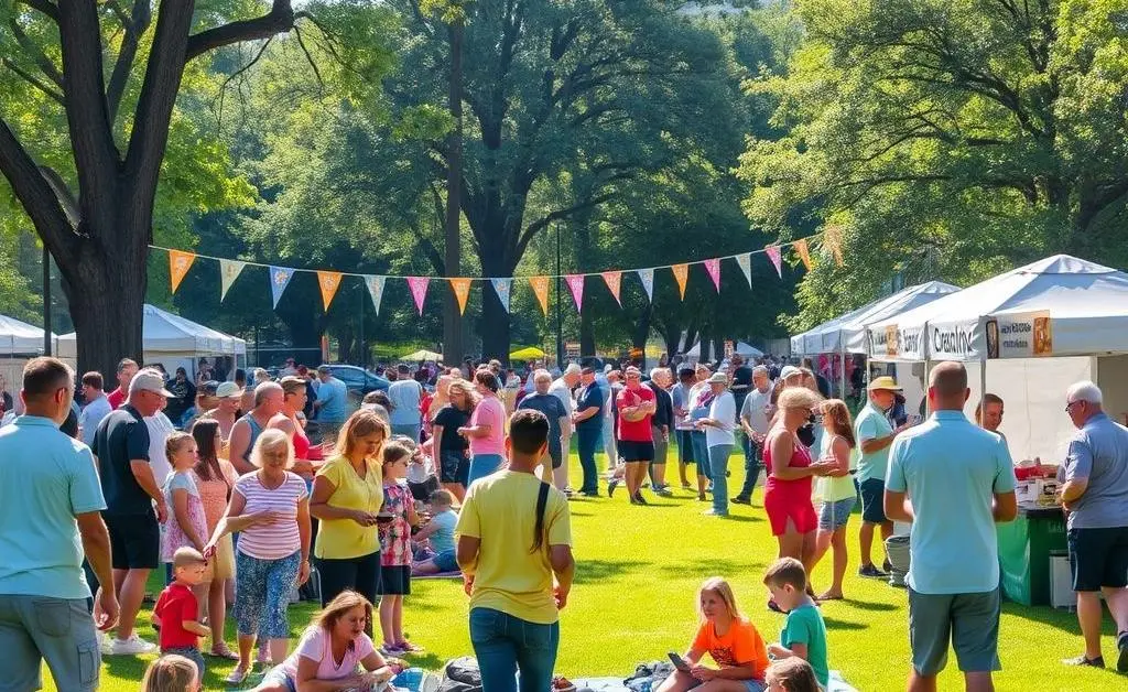 Community event sponsored by a credit union