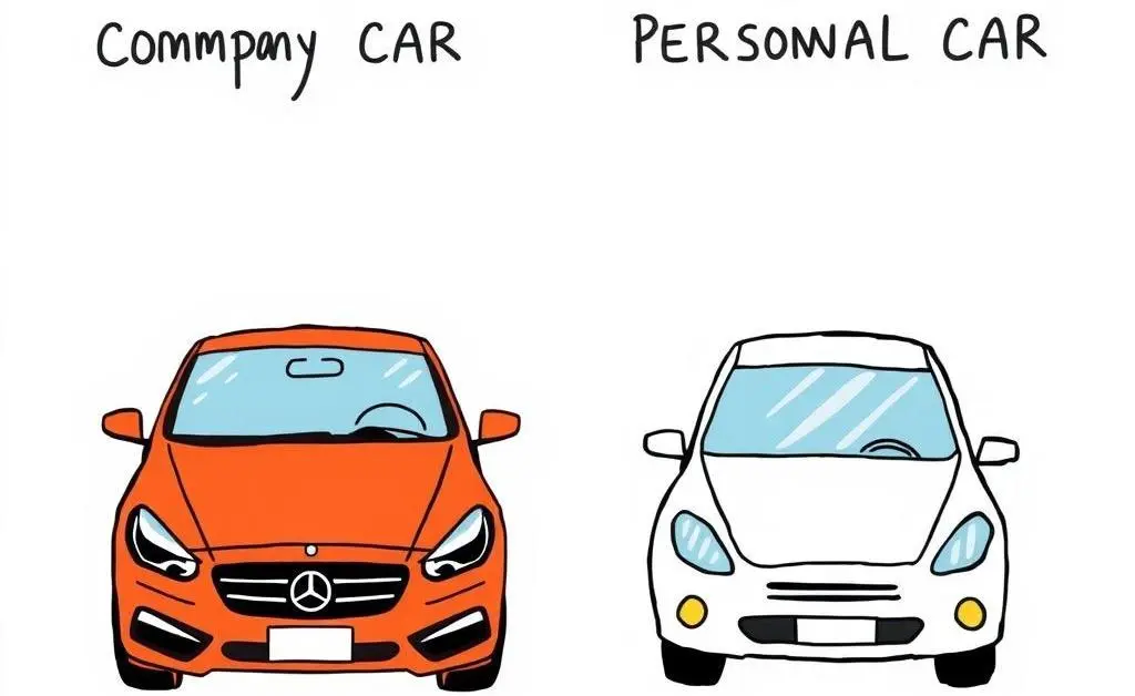 Comparison between company car and personal car