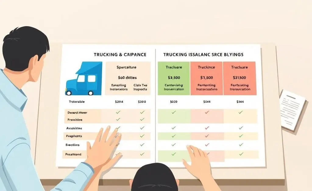 A person comparing insurance plans