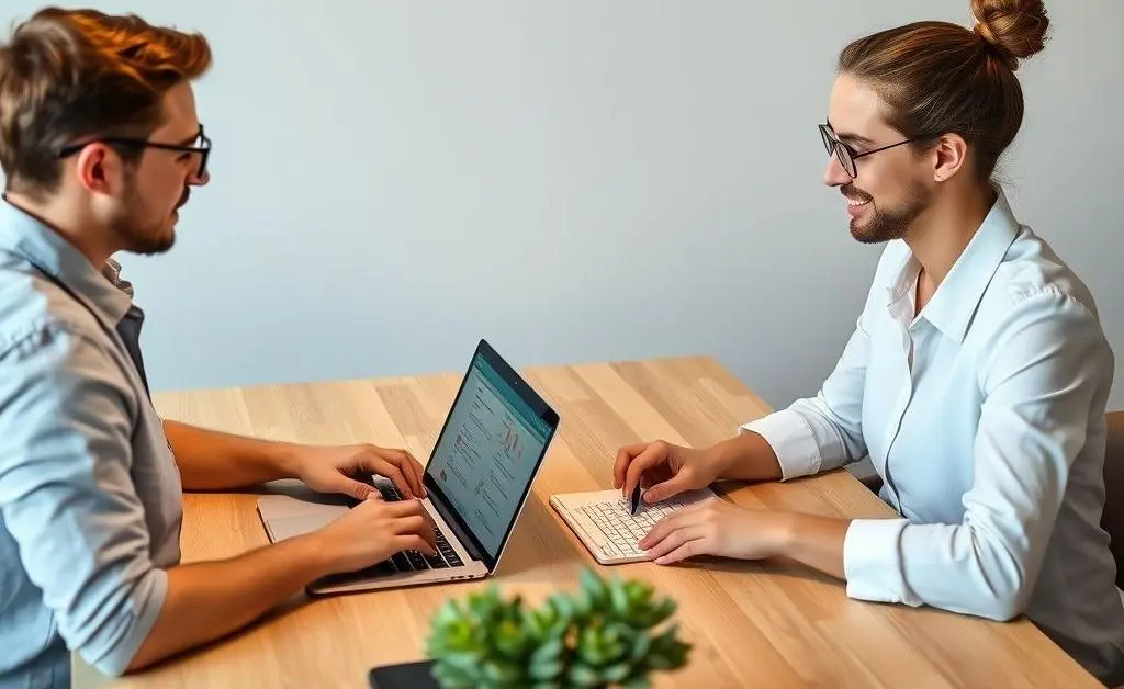 Comparing insurance plans on laptops