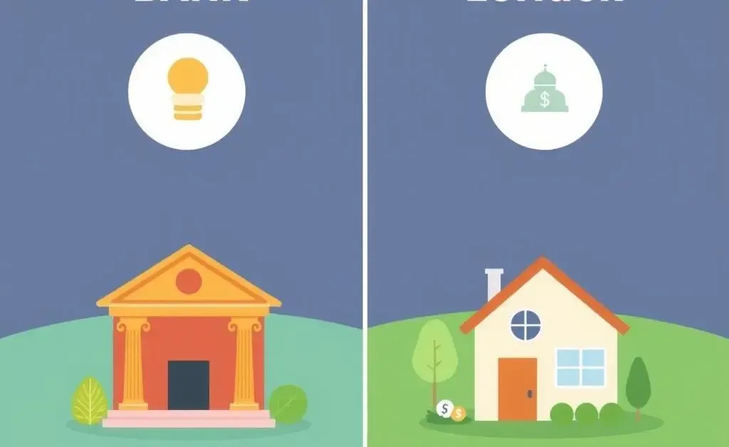 Illustration of comparing bank and alternative lender
