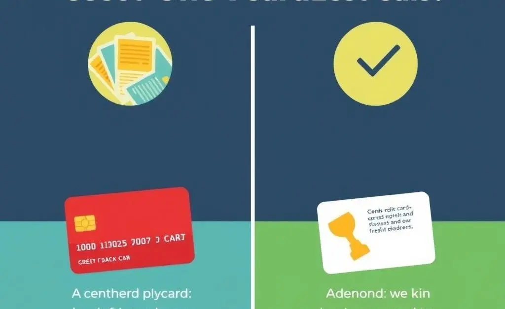 A graphic comparing benefits of two credit cards