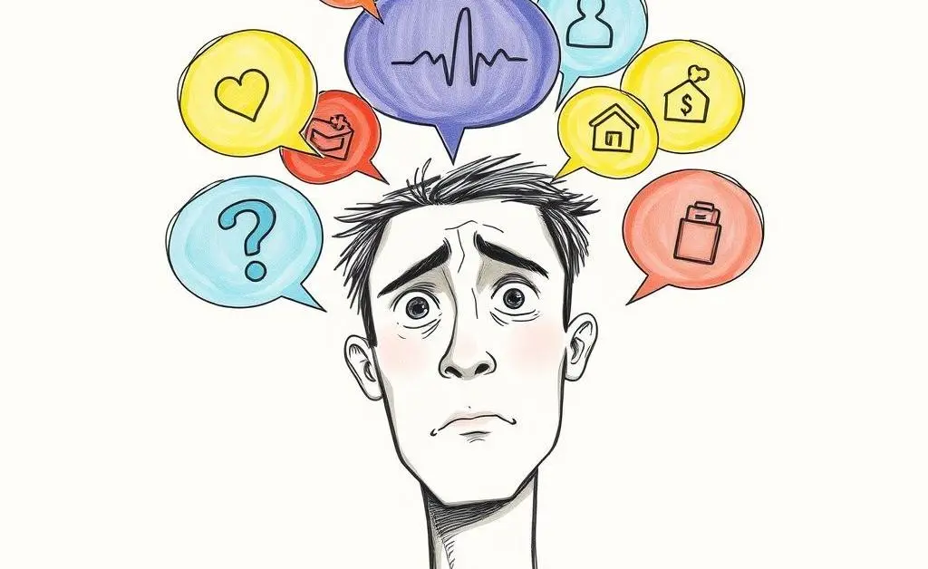 A person looking confused while selecting insurance