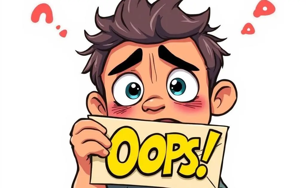 A cartoon of a confused person holding a cancellation letter.